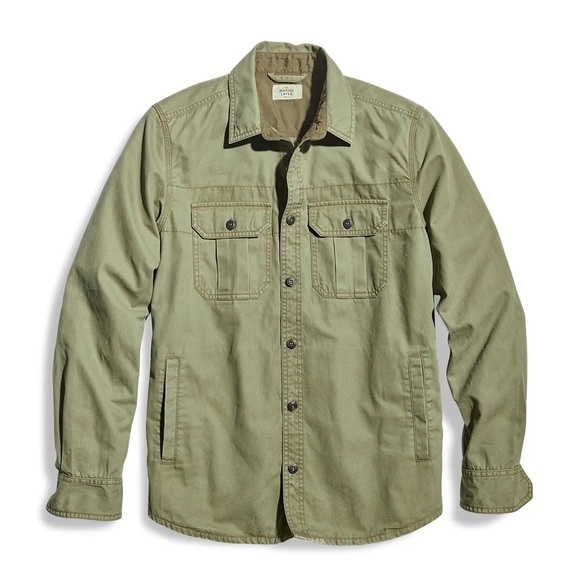 Marine Layer Large Men's Olive Green chore shirt - Picture 1 of 7